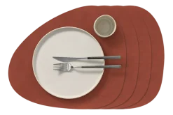 Placemat Lind DNA Curve L Nupo Sienna (Set van 4)