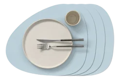 Placemat Lind DNA Curve L Nupo Soft Sky (Set van 4)