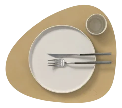 Placemat Lind DNA Curve L Nupo Khaki (Set van 4)
