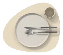 Placemat Lind DNA Curve L Nupo Vanilla (Set van 4)