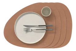 Lind DNA Placemat Curve L Nupo Old Rose (Set van 4) Outlet