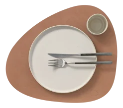 Lind DNA Placemat Curve L Nupo Old Rose (Set van 4) Outlet