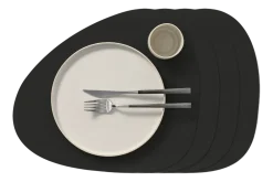 Lind DNA Placemat Curve L Nupo Black Ink (Set van 4) Clearance