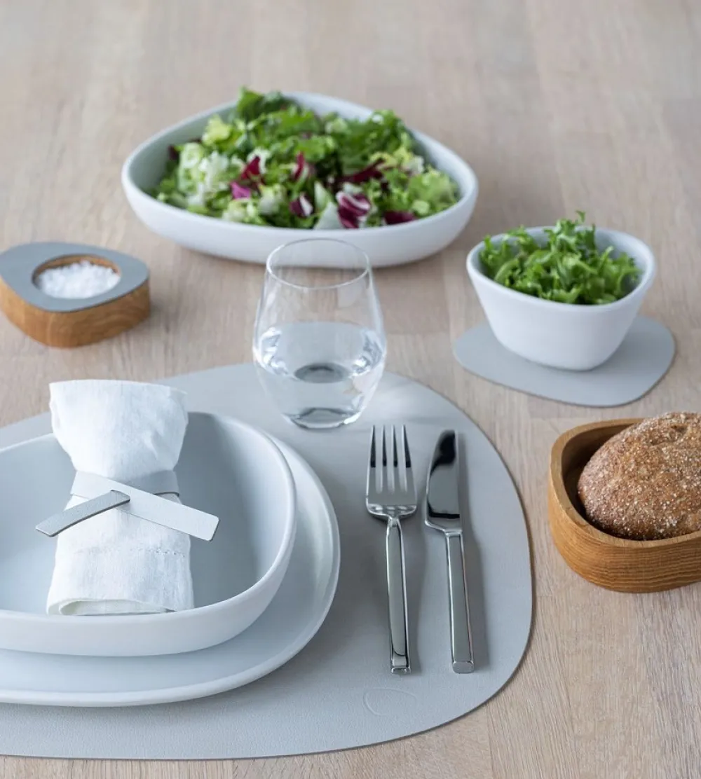 Lind DNA Placemat Curve L Nupo Oyster White (Set van 4) New