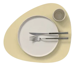 Lind DNA Placemat Curve L Nupo Lemon Sorbet (Set van 4) Outlet