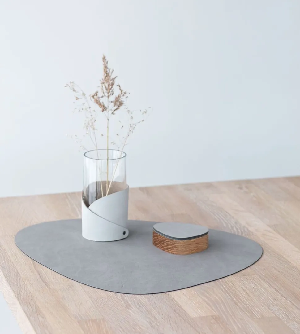 Placemat Lind DNA Curve L Nupo Light Grey (Set van 4)