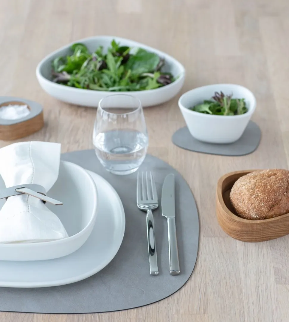 Placemat Lind DNA Curve L Nupo Light Grey (Set van 4)