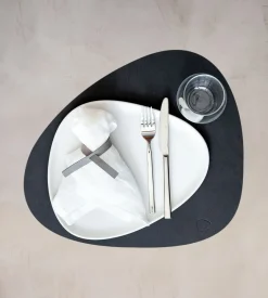 Placemat Lind DNA Curve L Nupo Black (Set van 4)