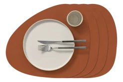 Lind DNA Placemat Curve L Nupo Rust (Set van 4) Discount
