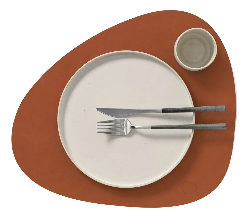 Lind DNA Placemat Curve L Nupo Rust (Set van 4) Discount