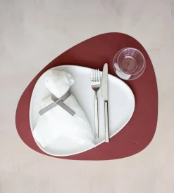 Placemat Lind DNA Curve L Nupo Red (Set van 4)
