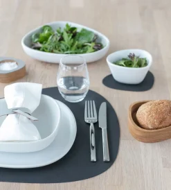 Lind DNA Placemat Curve L Nupo Anthracite (Set van 4) Best