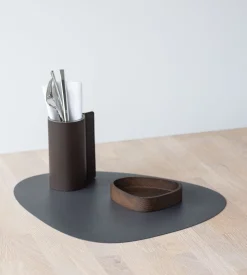 Lind DNA Placemat Curve L Serene Anthracite (Set van 4) Hot