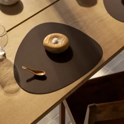 Placemat Lind DNA Glass Mat Curve L Corduroy Nupo Hazel (Set van 4)
