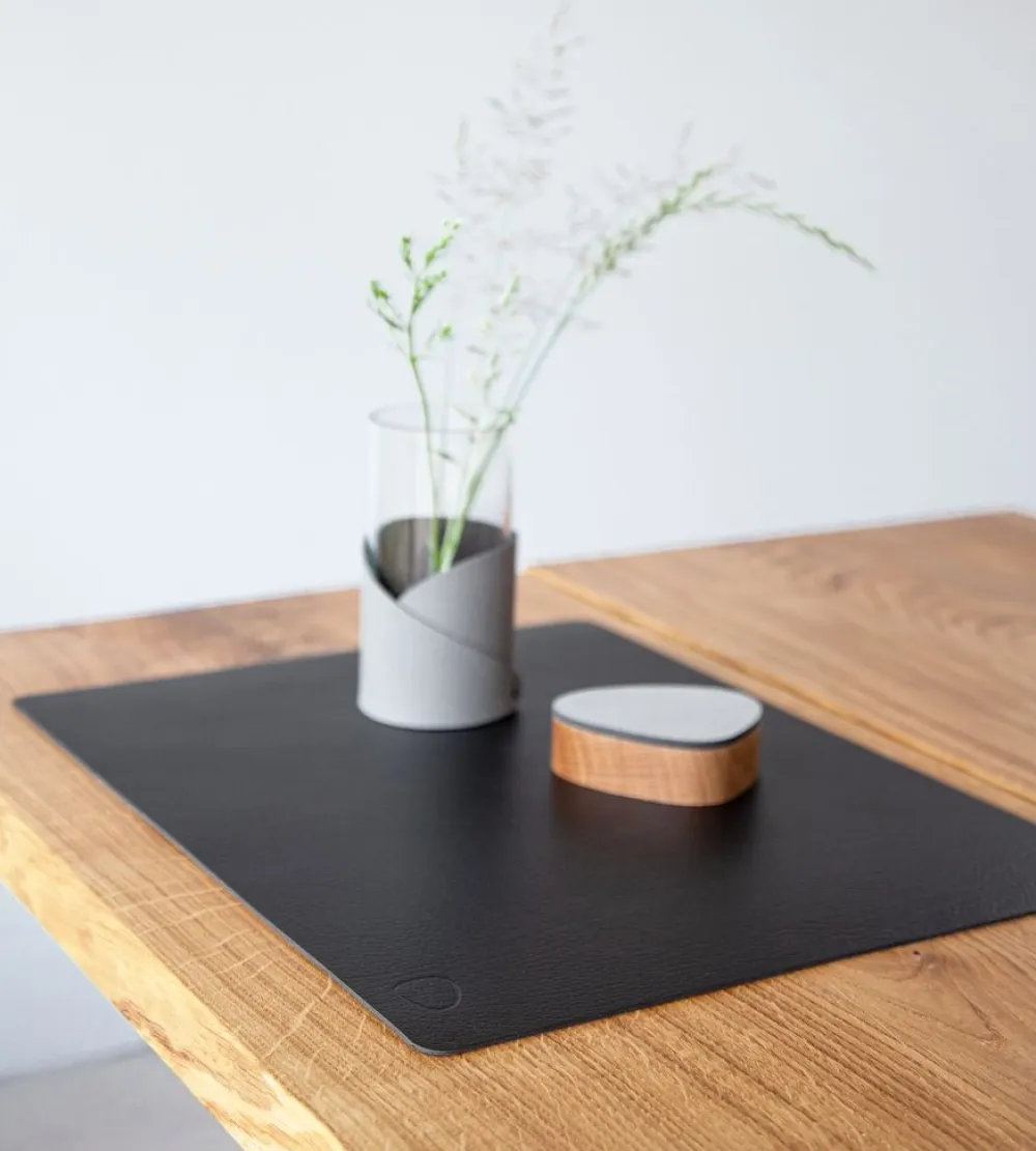 Lind DNA Placemat Square L Bull Black (Set van 4) Hot