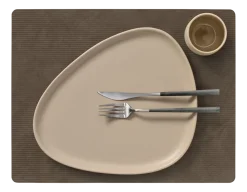 Lind DNA Placemat Square L Corduroy Nupo Caviar (Set van 4) Hot