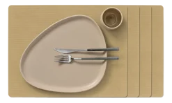Lind DNA Placemat Square L Corduroy Nupo Khaki (Set van 4) Hot