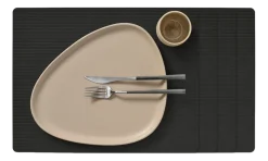 Lind DNA Placemat Square L Corduroy Nupo Black Ink (Set van 4) Clearance