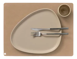 Placemat Lind DNA Square L Corduroy Nupo Nougat (Set van 4)
