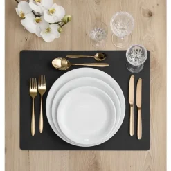 Placemat Lind DNA Square L Hippo Warm Grey (Set van 4)