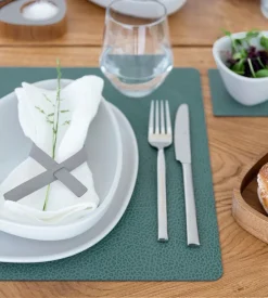 Placemat Lind DNA Square L Hippo Pastel Green (Set van 4)