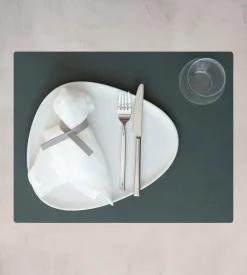 Placemat Lind DNA Square L Nupo Dark Green (Set van 4)