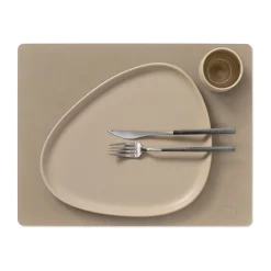 Lind DNA Placemat Square L Nupo Clay Brown (Set van 4)