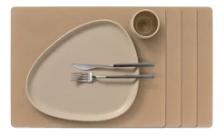 Placemat Lind DNA Square L Nupo Nougat (Set van 4)