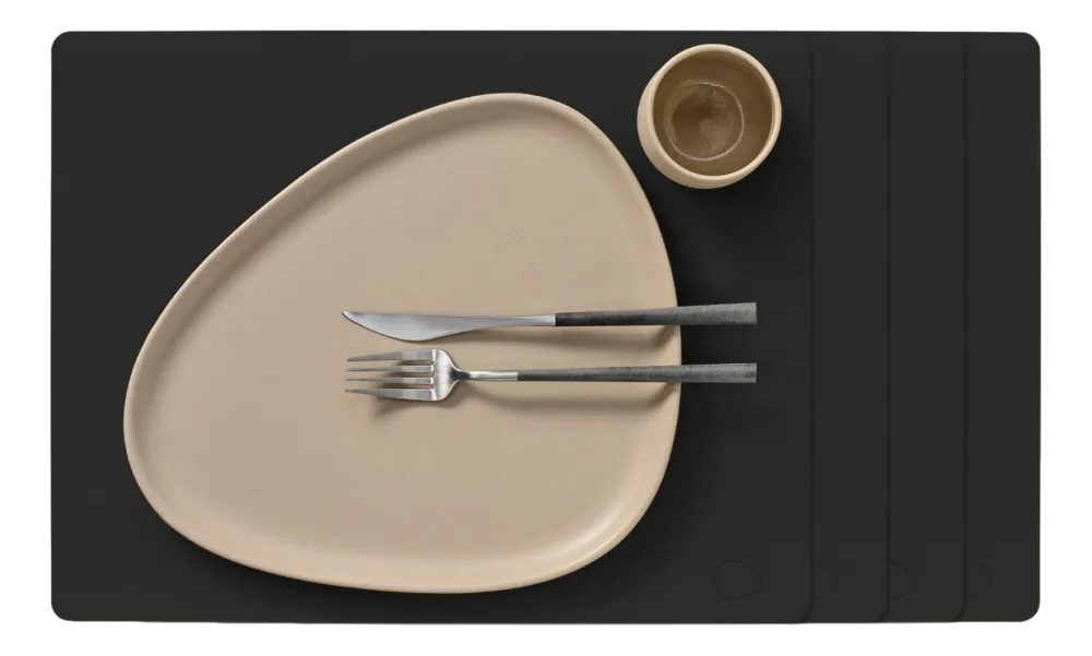 Lind DNA Placemat Square L Nupo Black Ink (Set van 4) Clearance