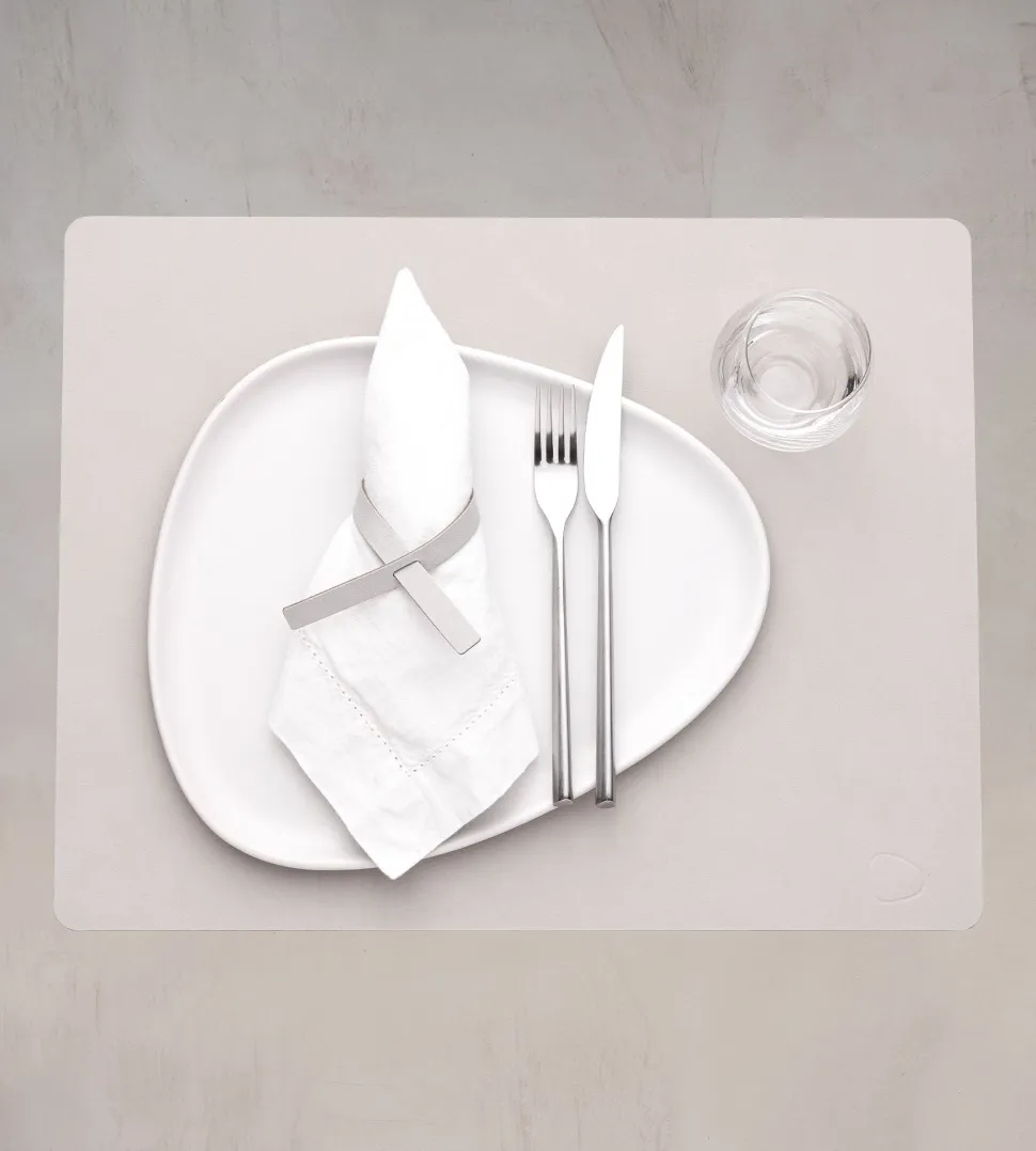 Placemat Lind DNA Square L Nupo Soft Nude (Set van 4)