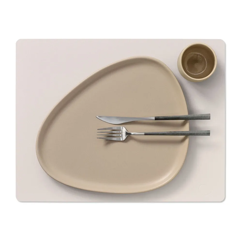 Lind DNA Placemat Square L Nupo Oyster White (Set van 4)