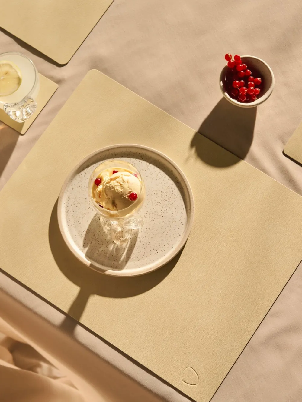 Lind DNA Placemat Square L Nupo Lemon Sorbet (Set van 4)