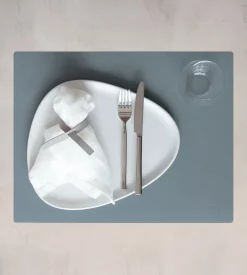 Placemat Lind DNA Square L Nupo Light Blue (Set van 4)