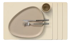Lind DNA Placemat Square L Nupo Vanilla (Set van 4) New