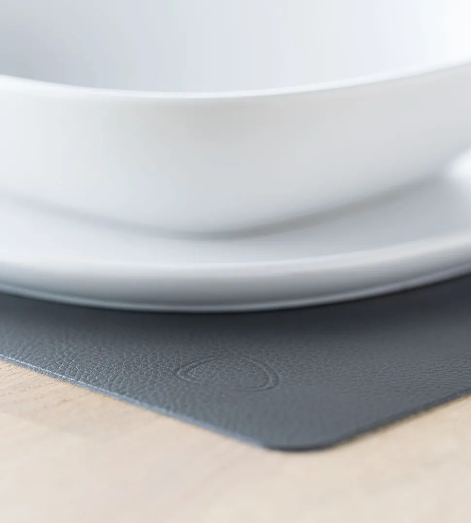 Placemat Lind DNA Square M Serene Anthracite (Set van 4)