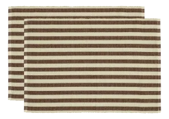 Sodahl Placemat Södahl Statement Stripe Coffee Brown Discount