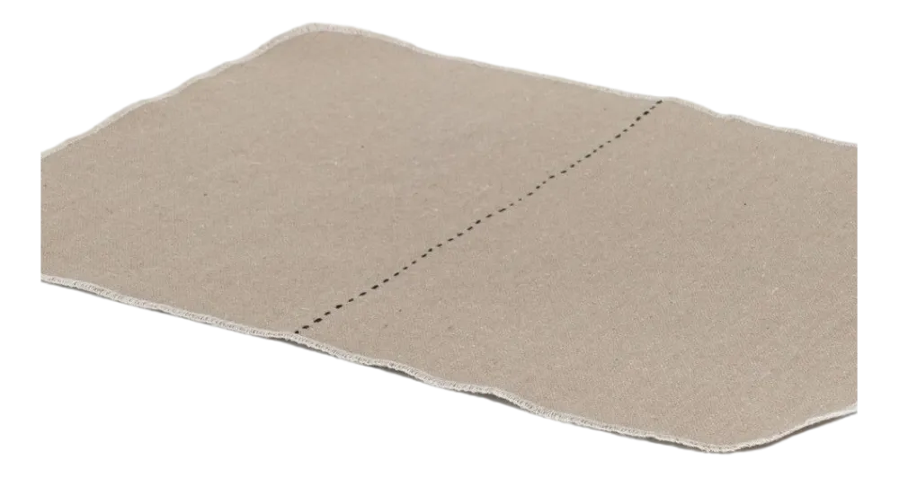 The Table Placemat Canvas Milk Tea (Set van 4) Best