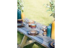 Cosy & Trendy Plat Bord Quintana Blue 27,5 cm (Set van 4) Online