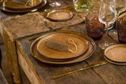 Cosy & Trendy Plat Bord Quintana Amber 27,5 cm (Set van 4) Outlet