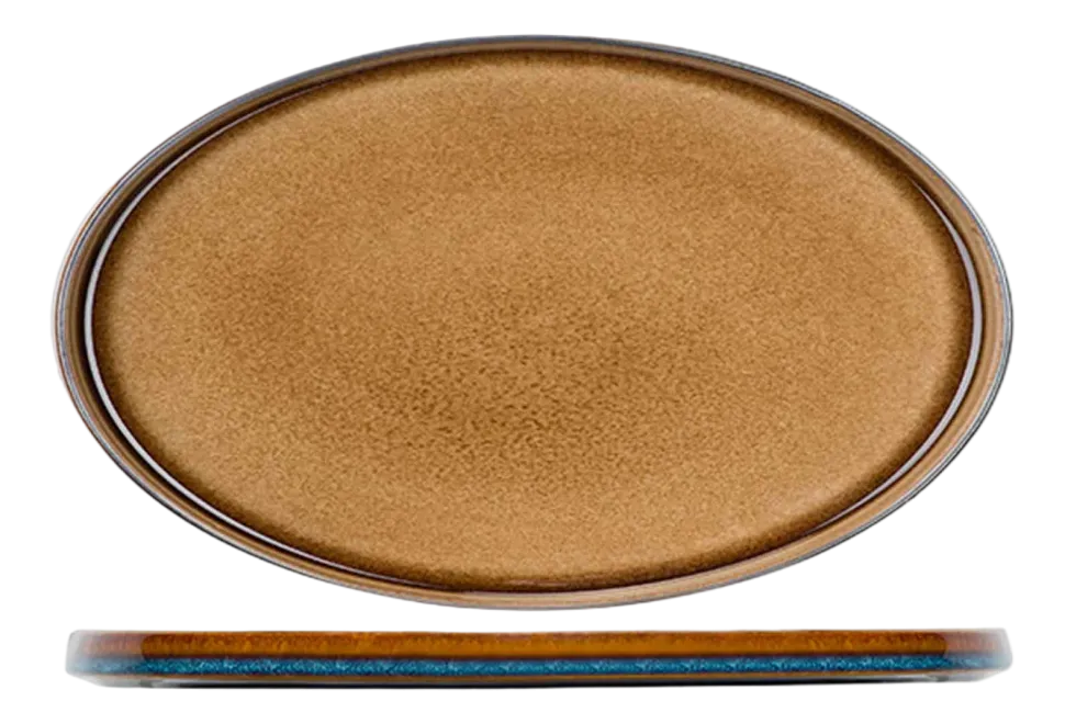Plat Bord Cosy & Trendy Quintana Amber 35,5 x 23,5 cm (Set van 2)