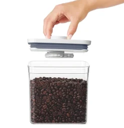 OXO POP Container 2.0 Good Grips SteeL Groot Vierkant Laag (2,6 L) Outlet
