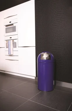 Prullenbak EKO Pushcan Blauw 40L