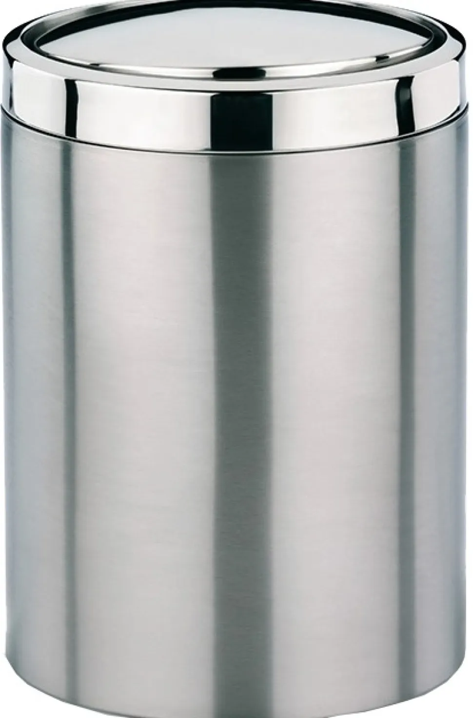 Prullenbak Kela Ano Swing 7L Silver Matt