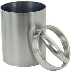Prullenbak Kela Ano Swing 7L Silver Matt