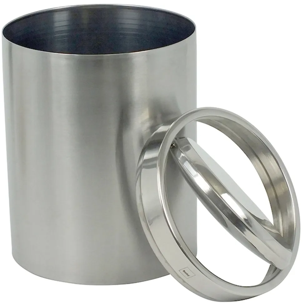 Prullenbak Kela Ano Swing 7L Silver Matt