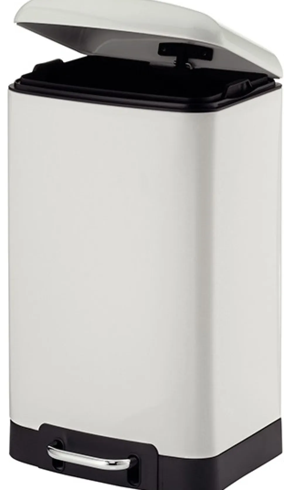 Prullenbak Kela Davino Pedaal Silent Close 12L White