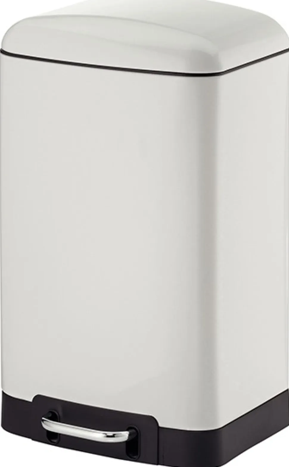 Prullenbak Kela Davino Pedaal Silent Close 12L White