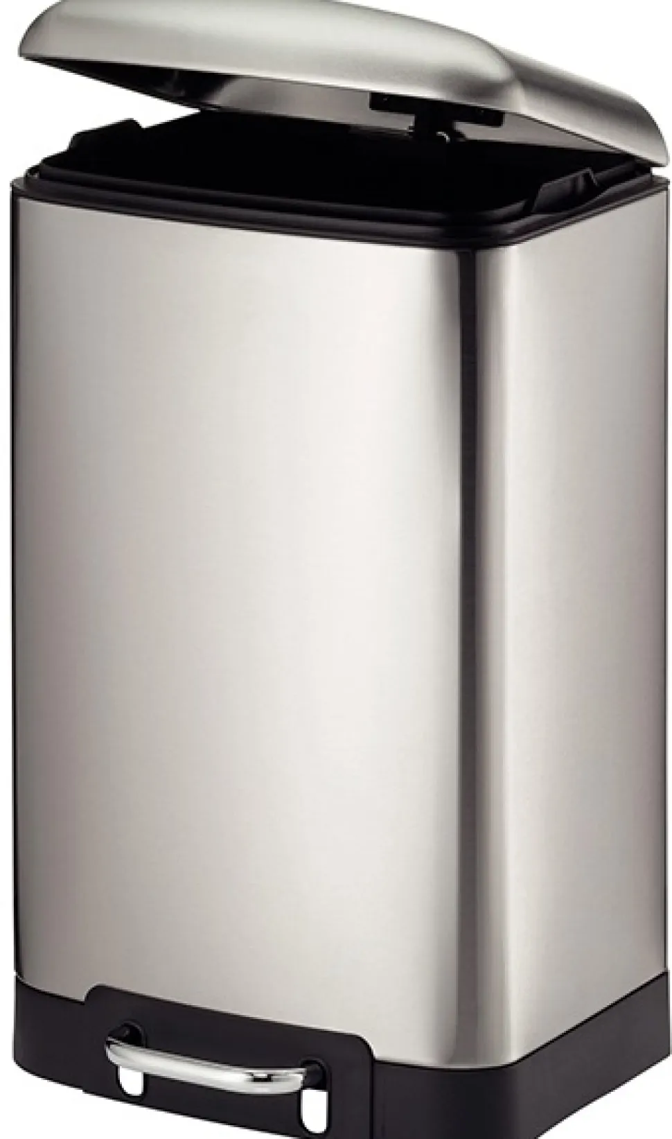 Prullenbak Kela Davino Pedaal Silent Close 12L Silver Matt