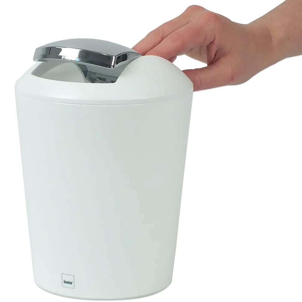 Prullenbak Kela Marta Swing 1,7L White
