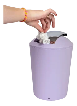 Kela Prullenbak Marta Swing Pastel Lila 5 L Hot